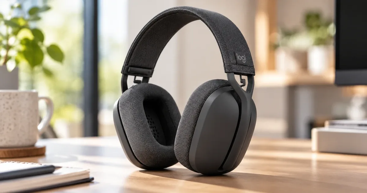 Logitech Zone Vibe Pro Graphiteのワイヤレスヘッドホン製品イメージ